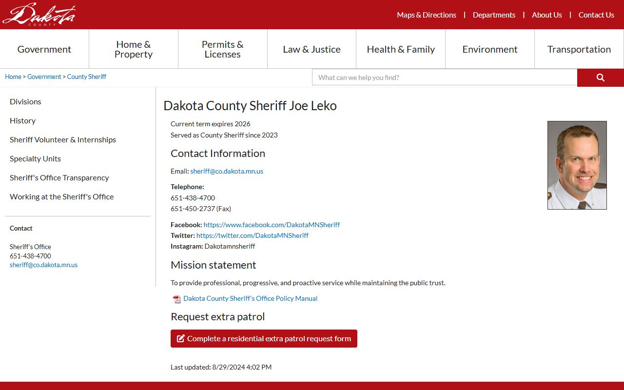 Dakota County background check - Dakota County Sheriff's Office official website